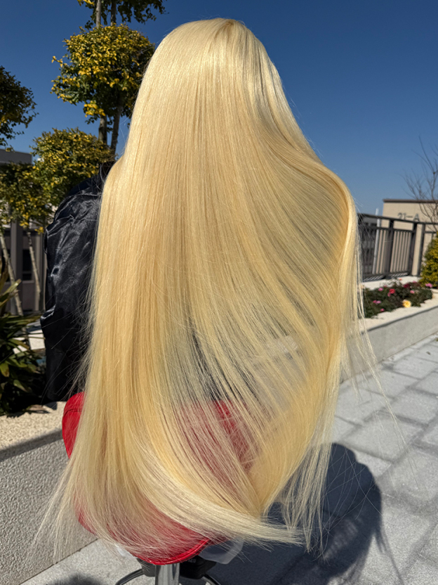 Nova 200% Density 613 Blonde Body Wave Wig Human Hair 13x6 Transparent Lace Front Wigs Glueless Wigs