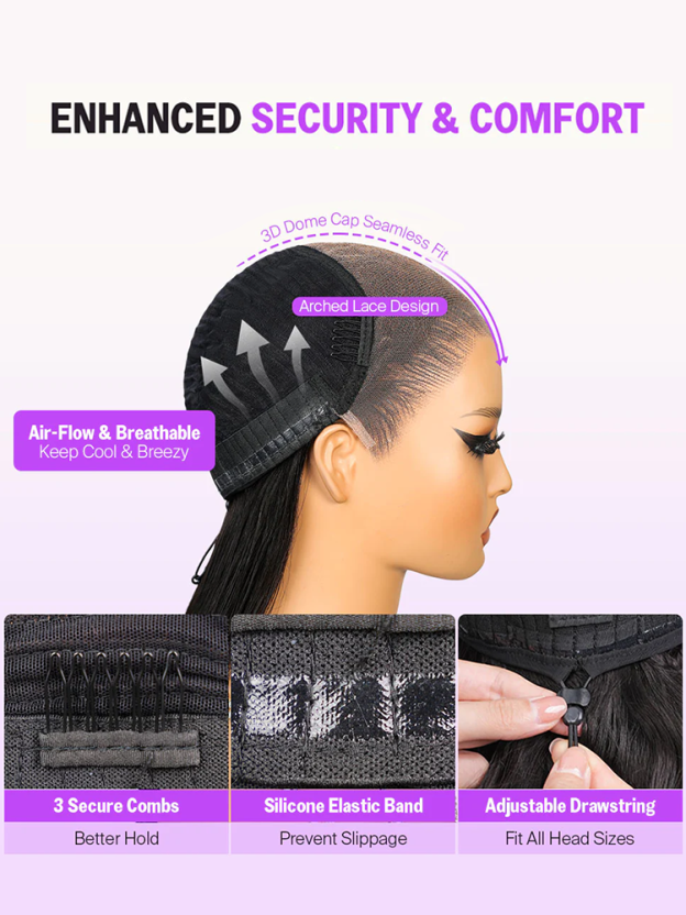 Mira Bleached Knots 13x6 Glueless Lace Front Human Hair Wigs With Drawstring Pre Plucked-wigflash