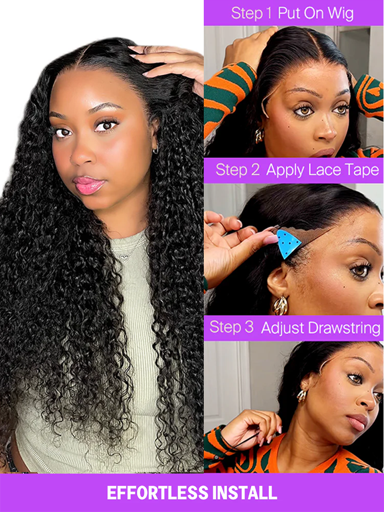 Mira Bleached Knots 13x6 Glueless Lace Front Human Hair Wigs With Drawstring Pre Plucked-wigflash