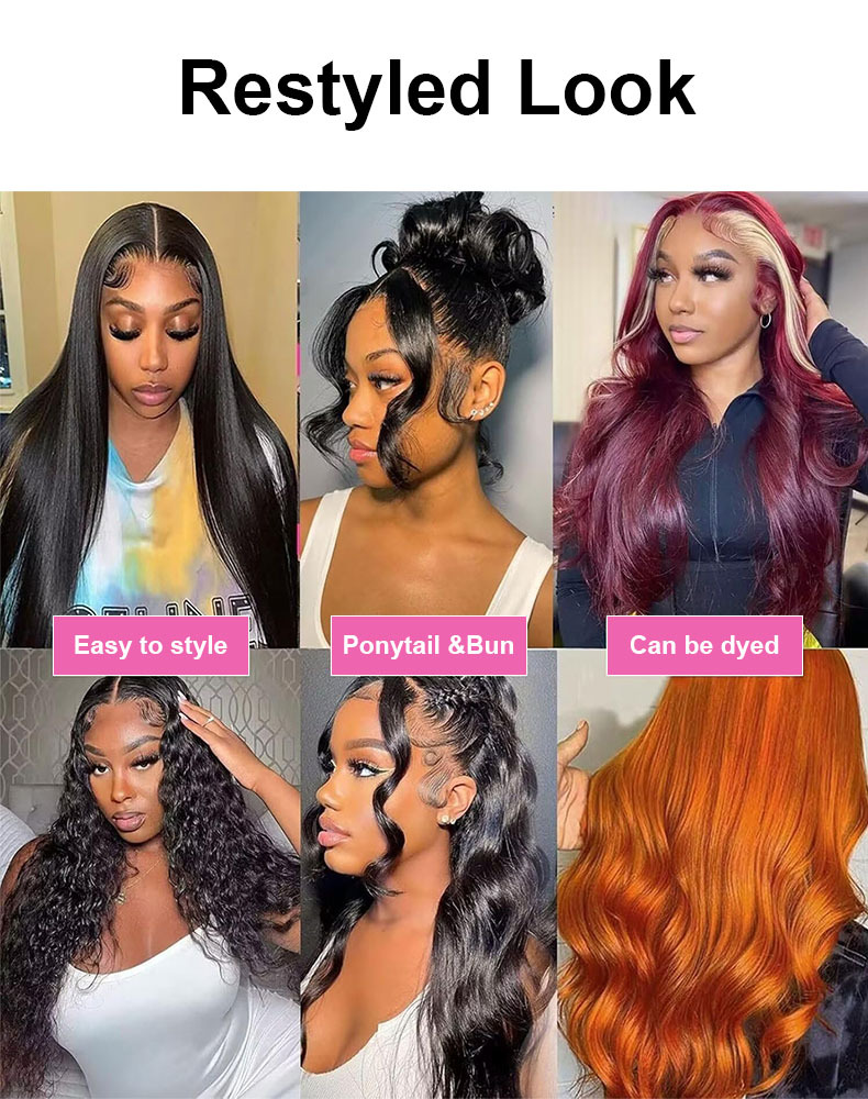 Olivia 13x6 Body Wave Lace Front Wigs Human Hair Transparent Lace Frontal Human Hair Wigs for Women Glueless Wigs Pre Plucked