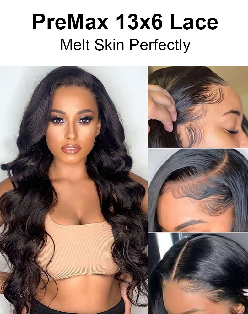 Olivia 13x6 Body Wave Lace Front Wigs Human Hair Transparent Lace Frontal Human Hair Wigs for Women Glueless Wigs Pre Plucked