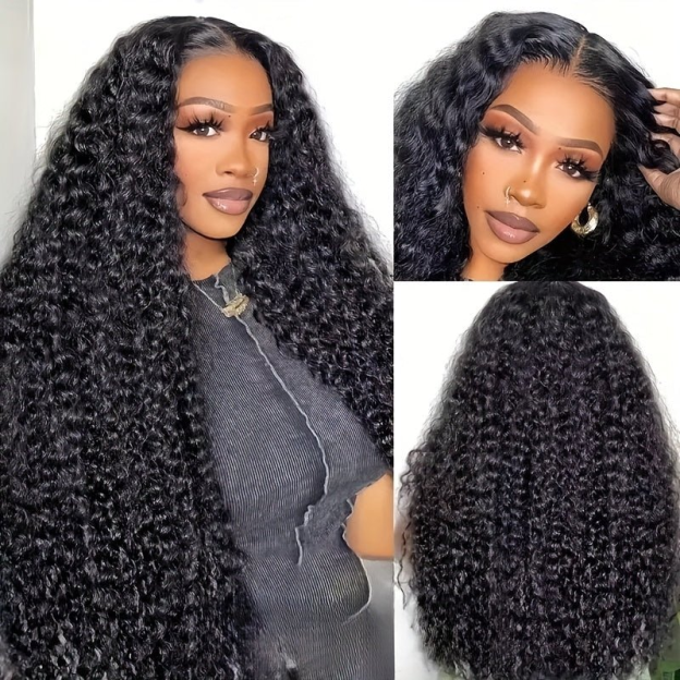 Paige 40 50Inch Glueless Long HD Deep Wave Human Hair Wigs Pre Bleached Knots and Pre Plucked-wigflash