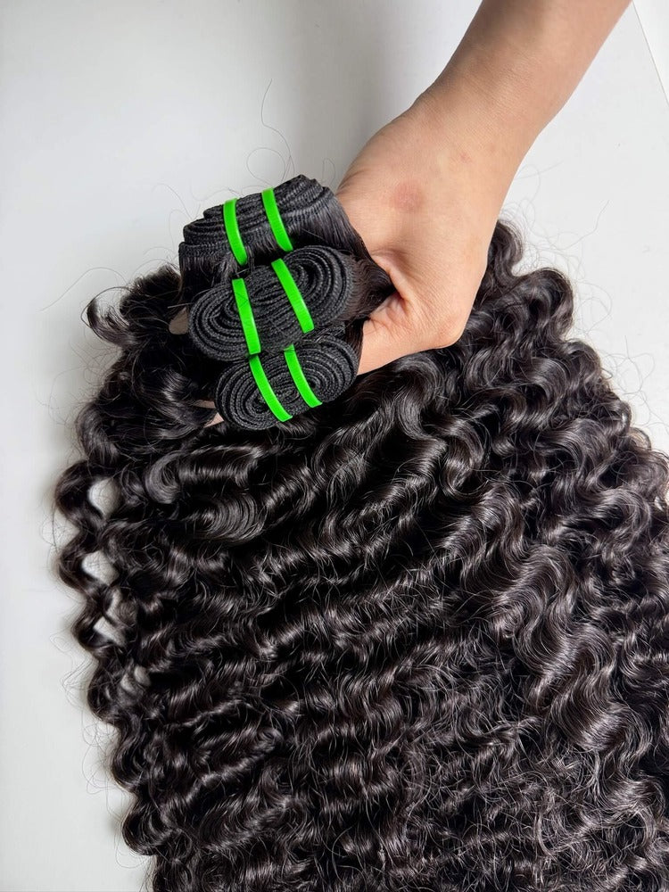 Raw Burmese Curly Hair Bundles