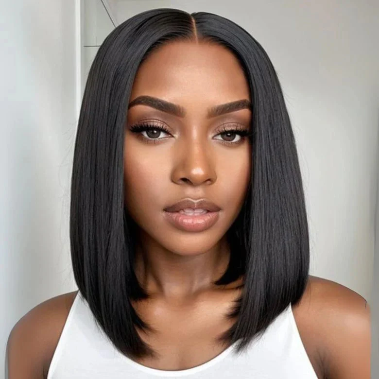 Reese 13x6 Straight Bob Wigs 200% Density Pre-Plucked Glueless Lace Front Wigs Human Hair 5x5 13x4 Short Bob Wigs-wigflash