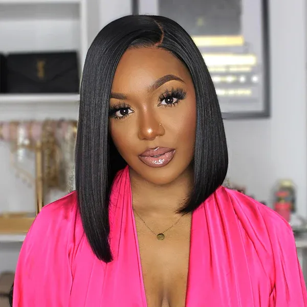 Reese 13x6 Straight Bob Wigs 200% Density Pre-Plucked Glueless Lace Front Wigs Human Hair 5x5 13x4 Short Bob Wigs-wigflash