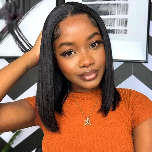 Reese 13x6 Straight Bob Wigs 200% Density Pre-Plucked Glueless Lace Front Wigs Human Hair 5x5 13x4 Short Bob Wigs-wigflash