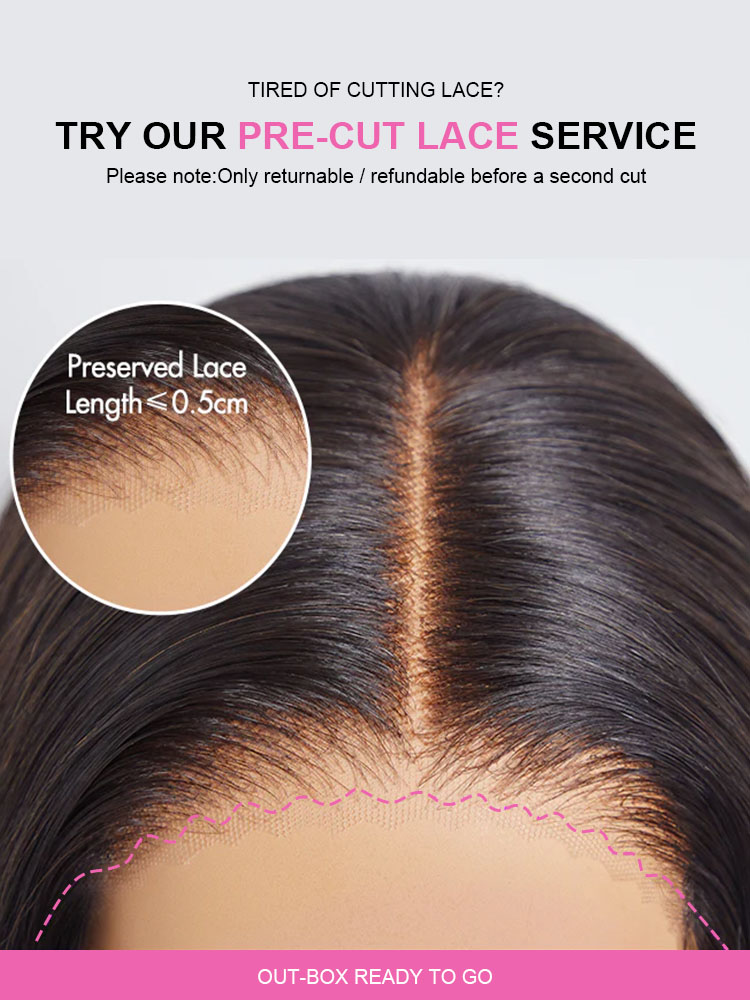 Sarah 5x5 Deep Wave Ready to Go Glueless Human Hair Wigs Pre Bleached Lace Closure Wig with Drawstring-wigflash