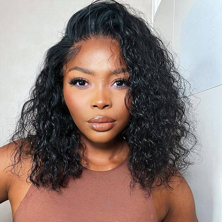 Sloane 5x5 Glueless Bob Wigs Human Hair Water Wave Lace Closure Wig