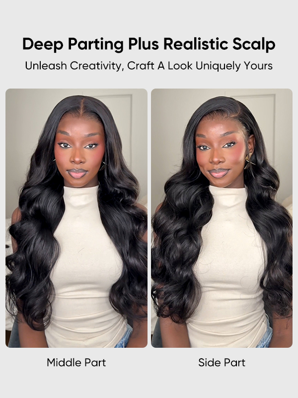 Tessa 40 50 Inch Glueless HD Lace Front Human Hair Wigs Body Wave Pre Bleached Knots and Pre Plucked-wigflash