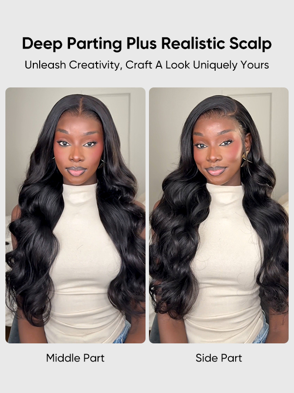 Tessa 40 50 Inch Glueless HD Lace Front Human Hair Wigs Body Wave Pre Bleached Knots and Pre Plucked-wigflash