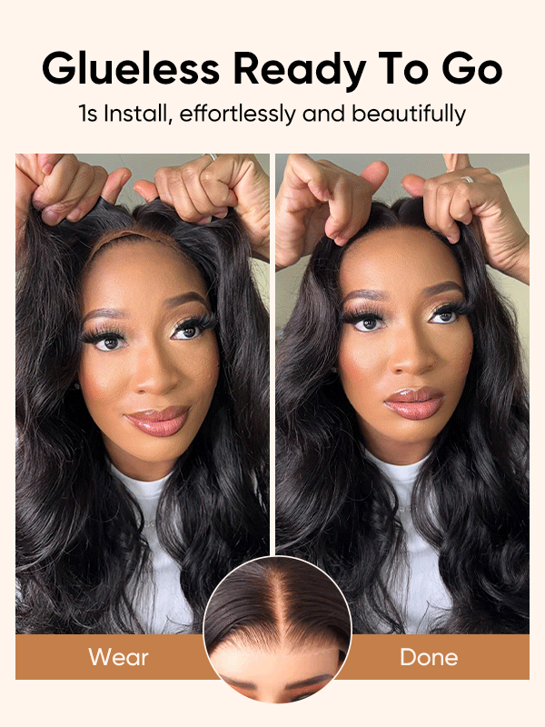 Tessa 40 50 Inch Glueless HD Lace Front Human Hair Wigs Body Wave Pre Bleached Knots and Pre Plucked-wigflash