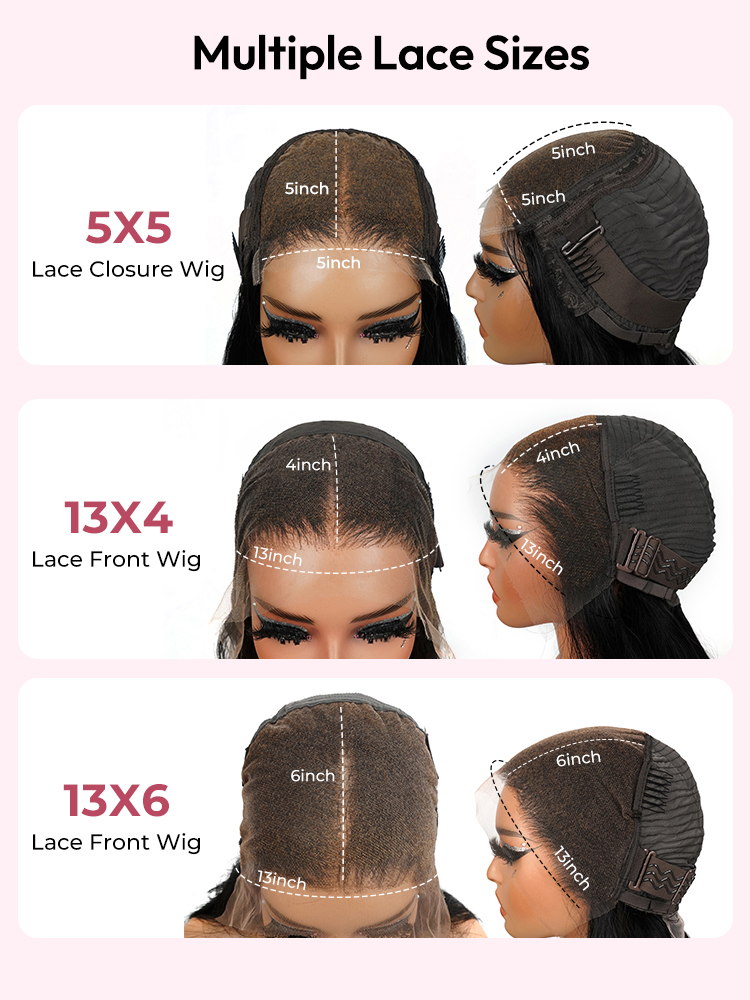 Tessa 40 50 Inch Glueless HD Lace Front Human Hair Wigs Body Wave Pre Bleached Knots and Pre Plucked-wigflash