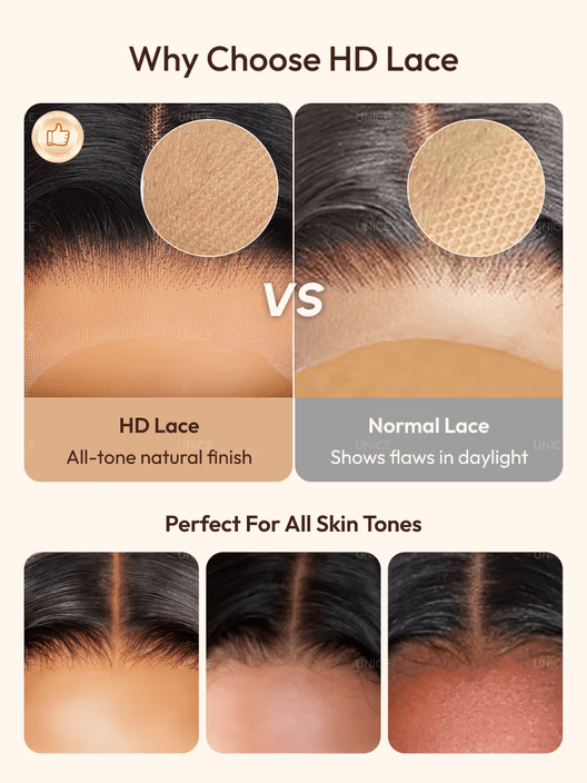 Tessa 40 50 Inch Glueless HD Lace Front Human Hair Wigs Body Wave Pre Bleached Knots and Pre Plucked-wigflash