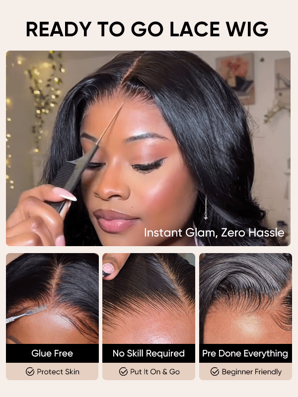 Tessa 40 50 Inch Glueless HD Lace Front Human Hair Wigs Body Wave Pre Bleached Knots and Pre Plucked-wigflash