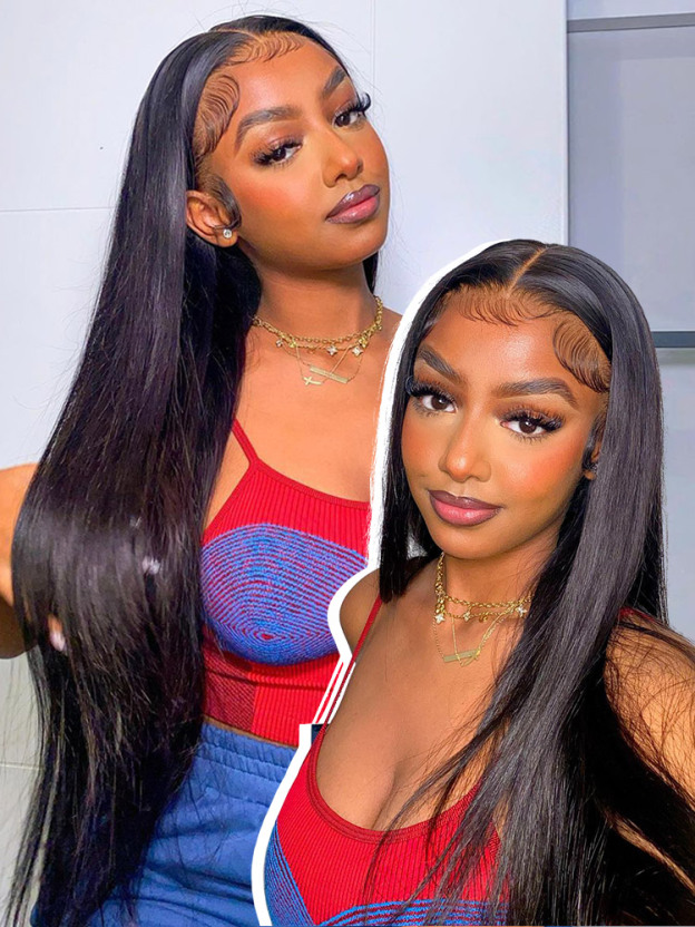 Victoria 13x4 Lace Front Wig Straight Glueless Human Hair Wigs