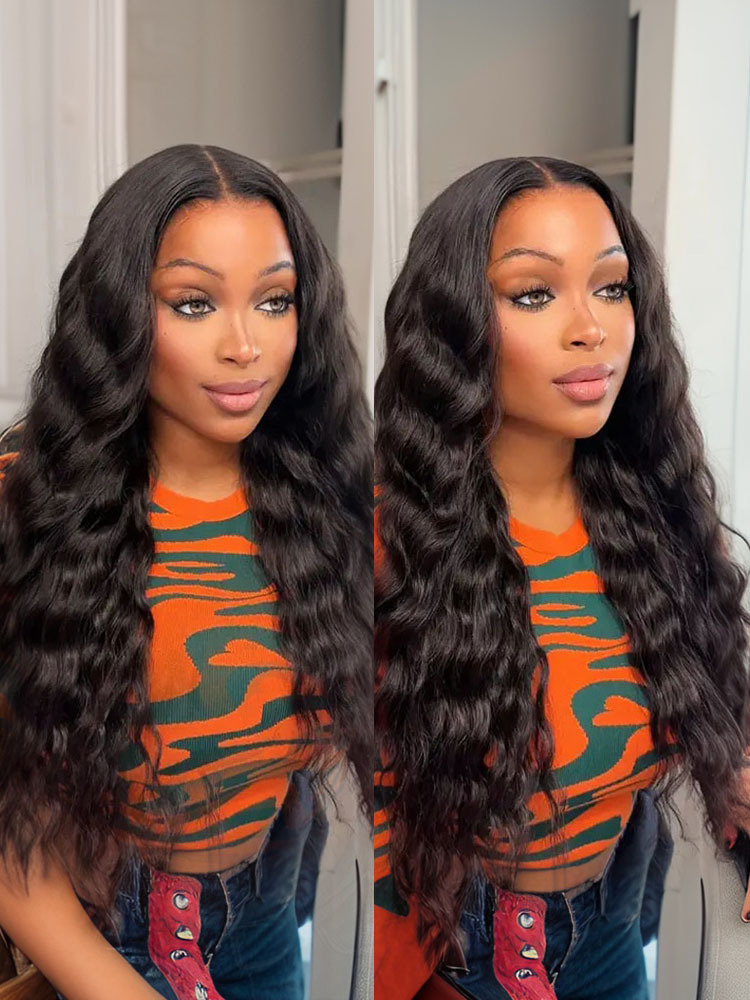 Willow Bleached Knots Glueless Bohemian Curly 13x6 Lace Front Human Hair Wigs Pre Plucked with Drawstring