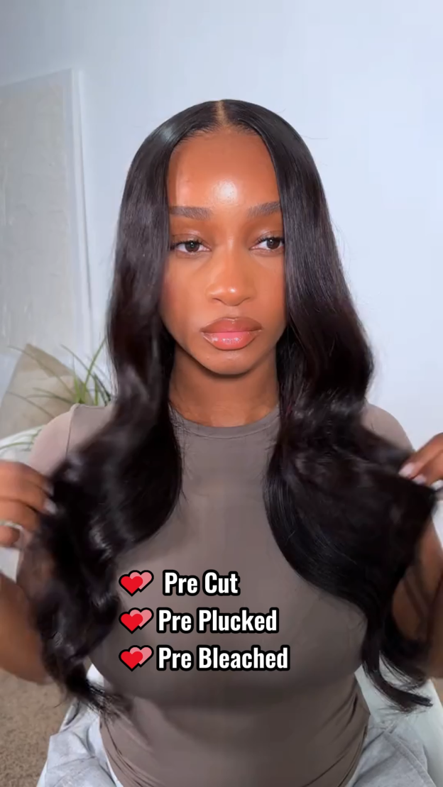 Mira Bleached Knots 13x6 Glueless Lace Front Human Hair Wigs Pre Plucked