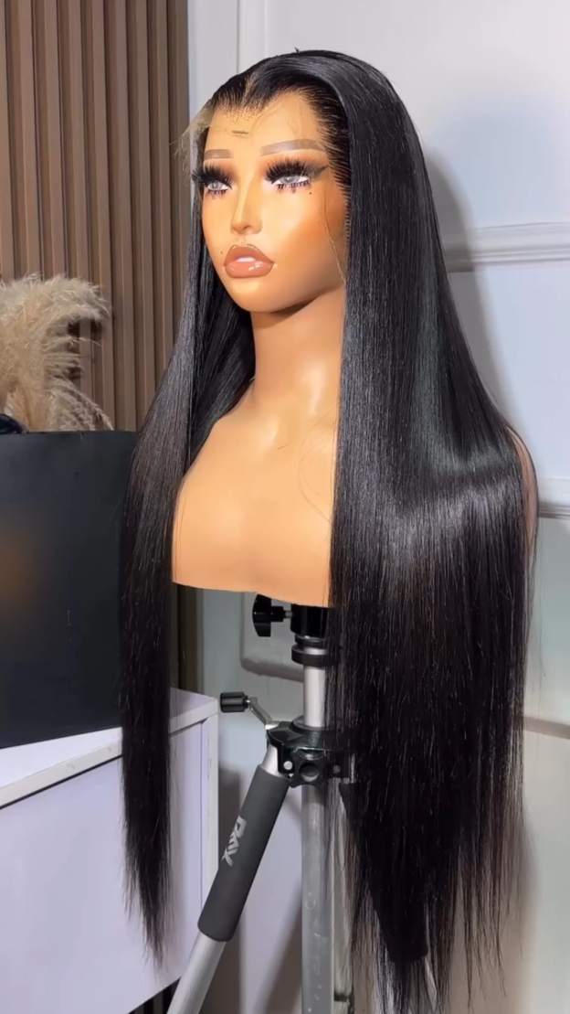 Serena 13x6 Straight Lace front Wig Human Hair Glueless Transparent Lace Wigs