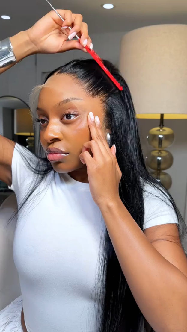 Serena 13x6 Straight Lace front Wig Human Hair Glueless Transparent Lace Wigs