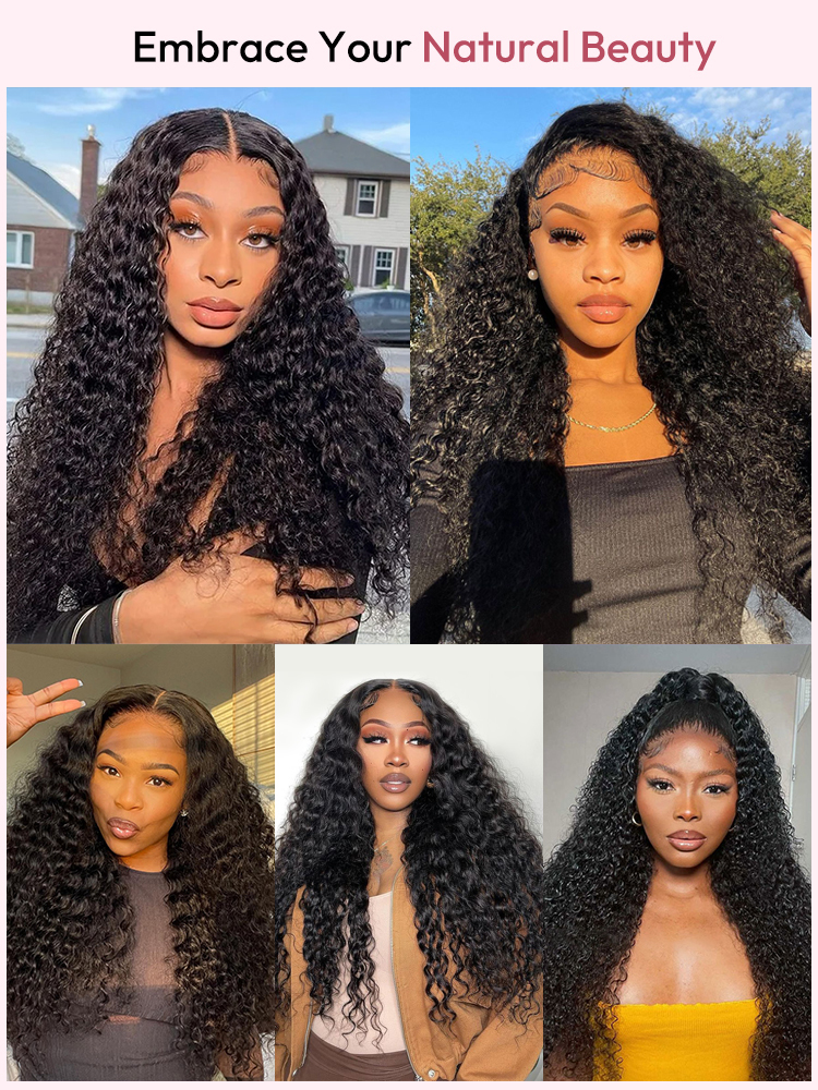 Camila Bleached Knots Glueless Curly Wig 13x6 Lace Front Human Hair Wigs With Drawstring Pre Plucked
