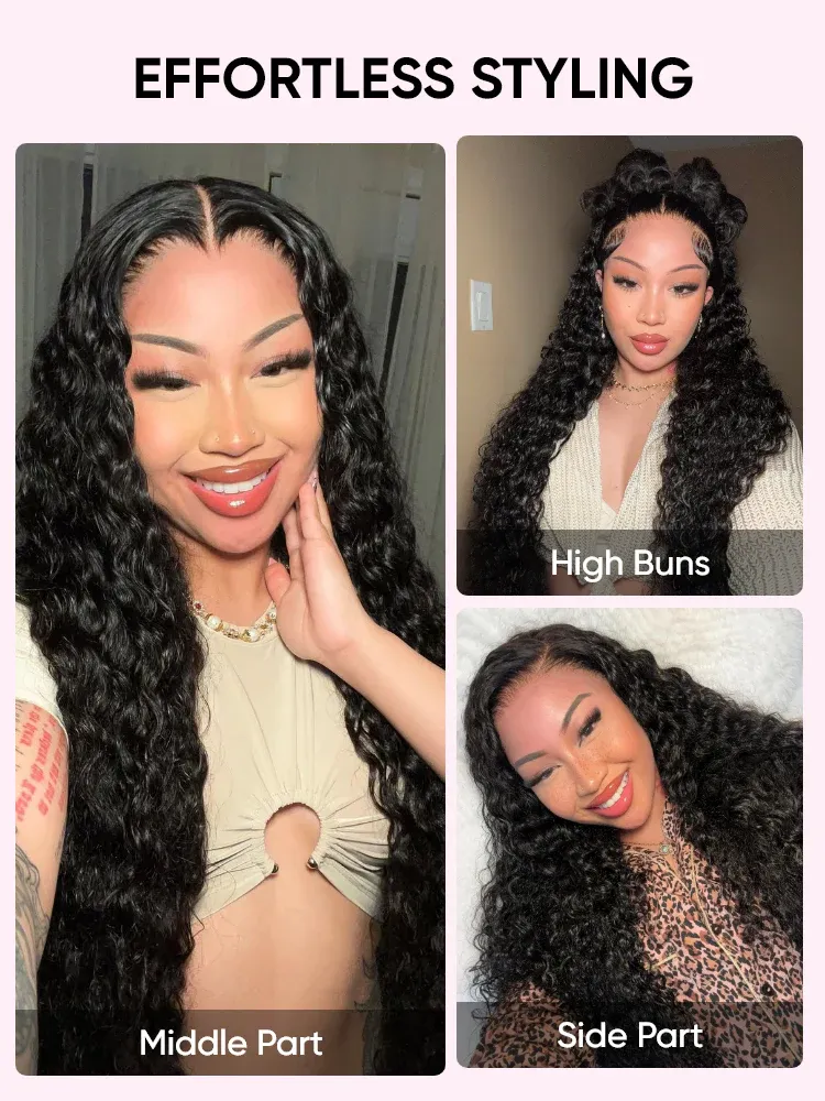 Freya Bleached Knots Glueless Loose Deep Wave Wig 13x4 13x6 Lace Front Human Hair Wigs With Drawstring Pre Plucked