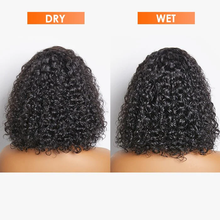 Belle 13x6 Curly Bob Wig 200% Density Pre-Plucked Glueless Lace Front Wigs Human Hair 5x5 13x4 Short Bob Wigs-wigflash