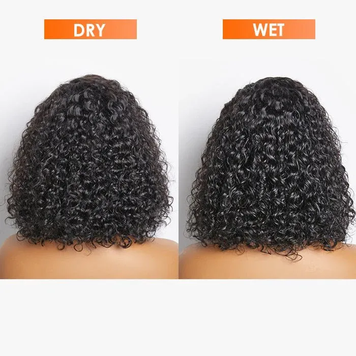 Belle 13x6 Curly Bob Wig 200% Density Pre-Plucked Glueless Lace Front Wigs Human Hair 5x5 13x4 Short Bob Wigs-wigflash