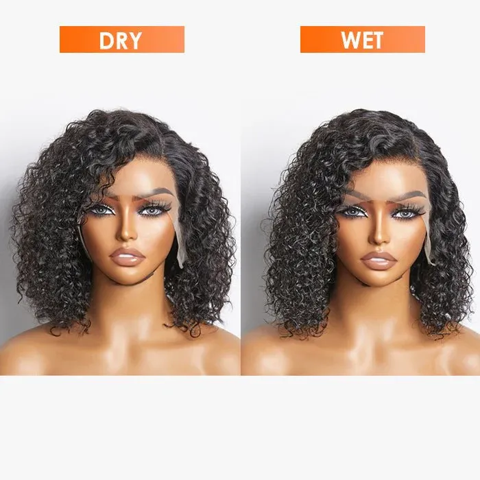 Belle 13x6 Curly Bob Wig 200% Density Pre-Plucked Glueless Lace Front Wigs Human Hair 5x5 13x4 Short Bob Wigs-wigflash