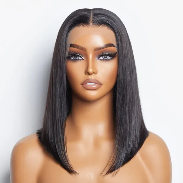 Reese 13x6 Straight Bob Wigs 200% Density Pre-Plucked Glueless Lace Front Wigs Human Hair 5x5 13x4 Short Bob Wigs-wigflash