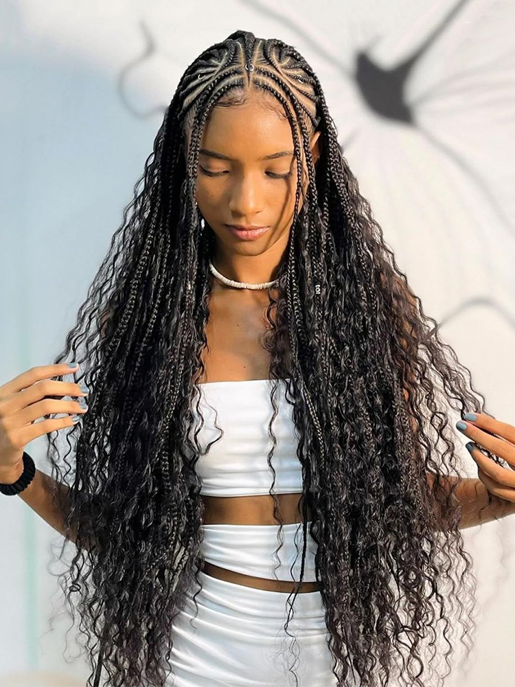 Zara Deep Wave Bulk Human Hair for Braiding Hair Burmese Curly Bulk Braiding Hair for Boho