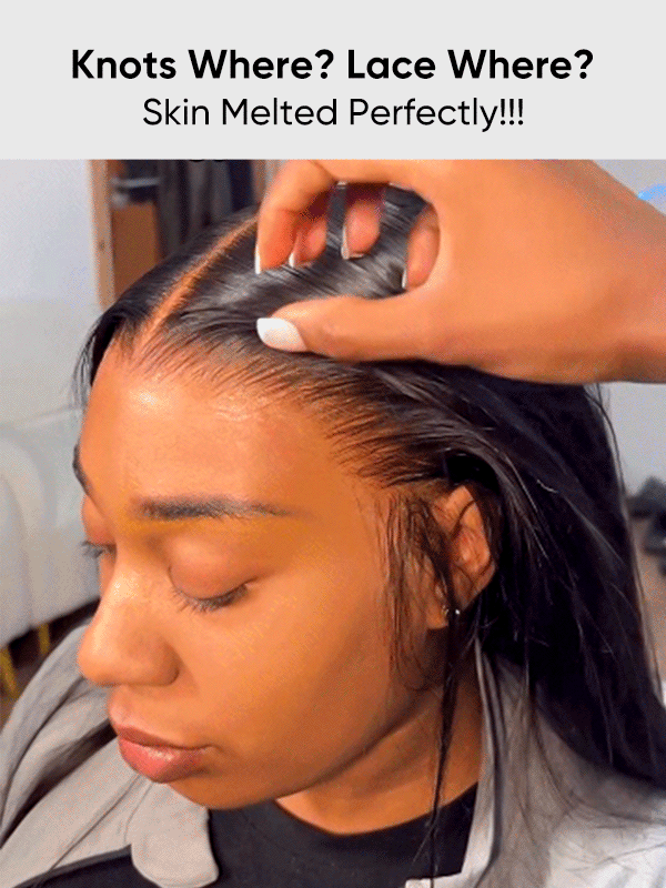 [Copy]Maeve 13x6 HD Lace Frontal Wigs Bleached Knots Body Wave Glueless Human Hair Wigs Pre Plucked