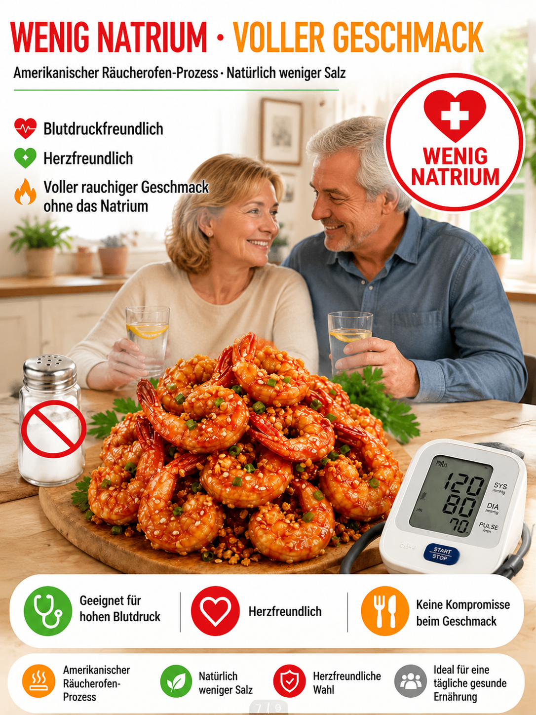 Knusprig gebackene Garnelenschwänze