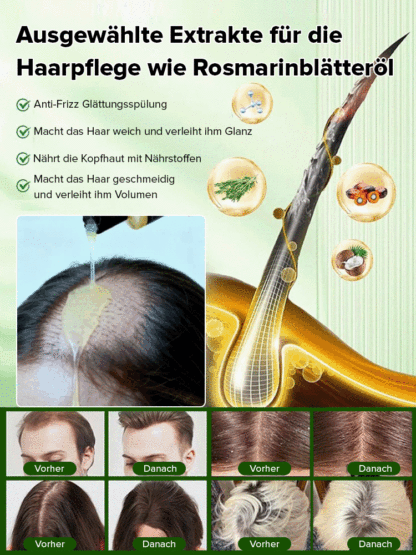 【7 Tage Haarwachstum】Bio-Rosmarin-Anti-Haarausfall-Shampoo