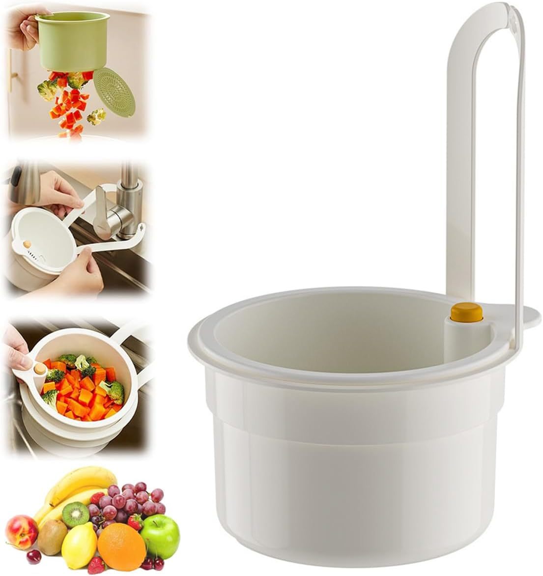 Faucet Hanging Strainer, Plastic Kitchen Drain Storage Basket