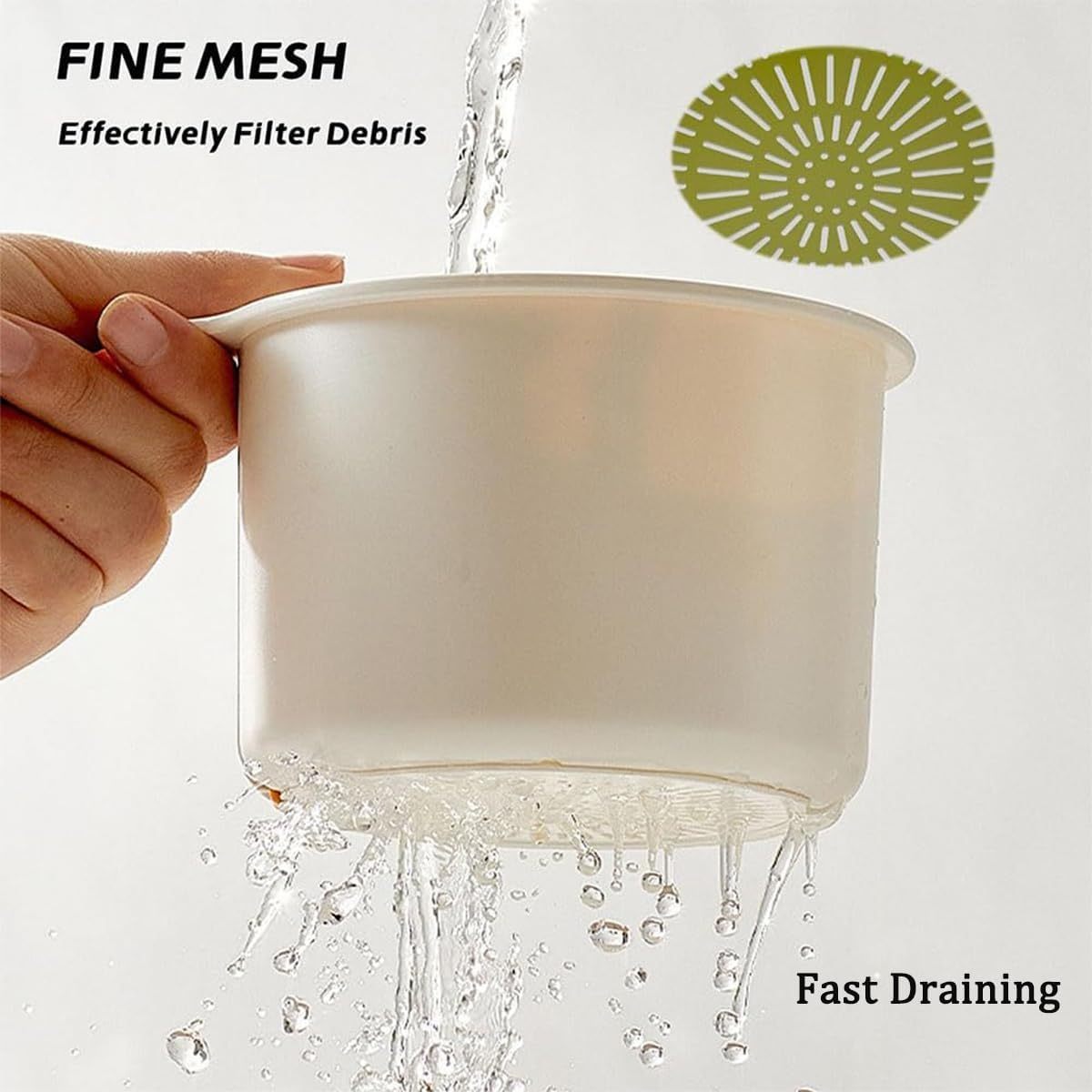 Faucet Hanging Strainer, Plastic Kitchen Drain Storage Basket