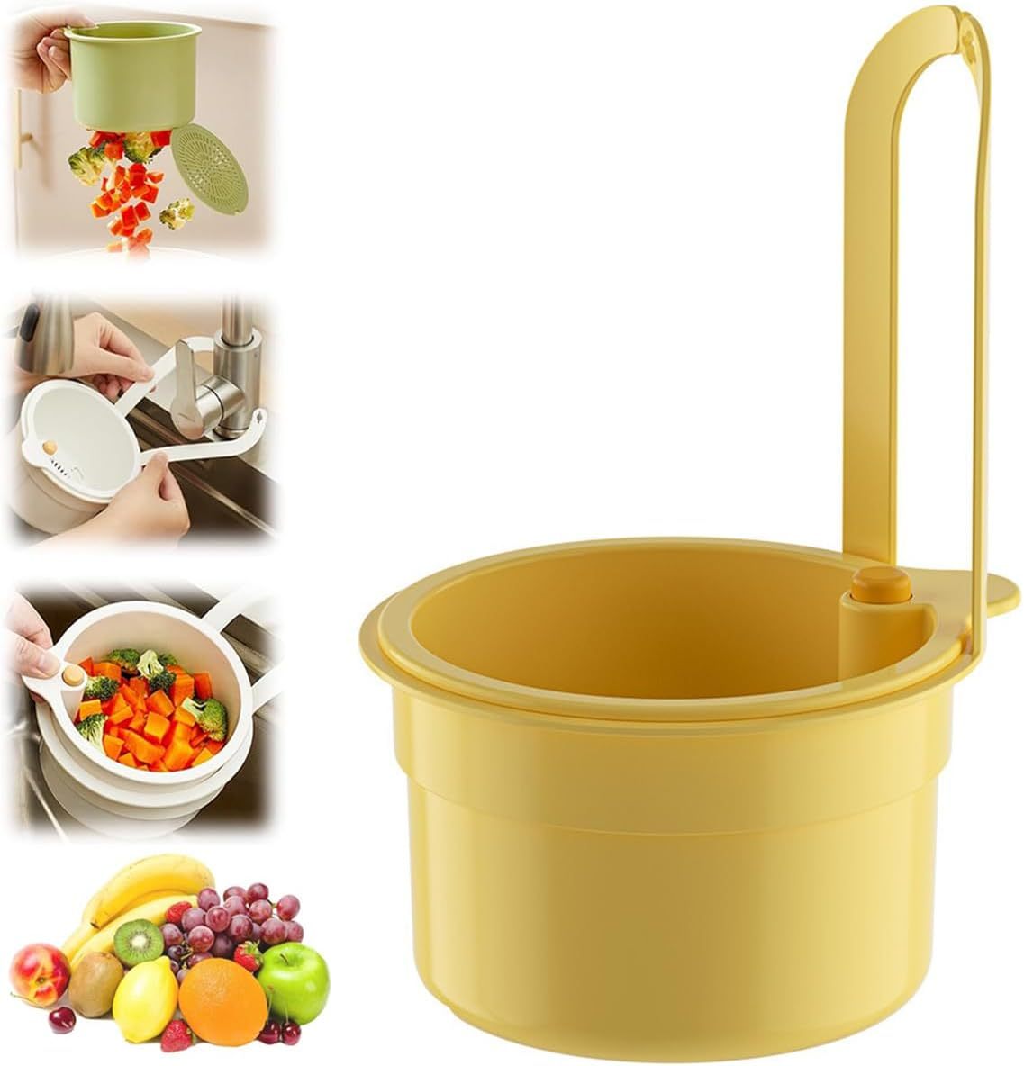 Faucet Hanging Strainer, Plastic Kitchen Drain Storage Basket