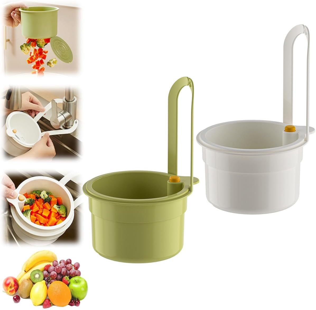 Faucet Hanging Strainer, Plastic Kitchen Drain Storage Basket