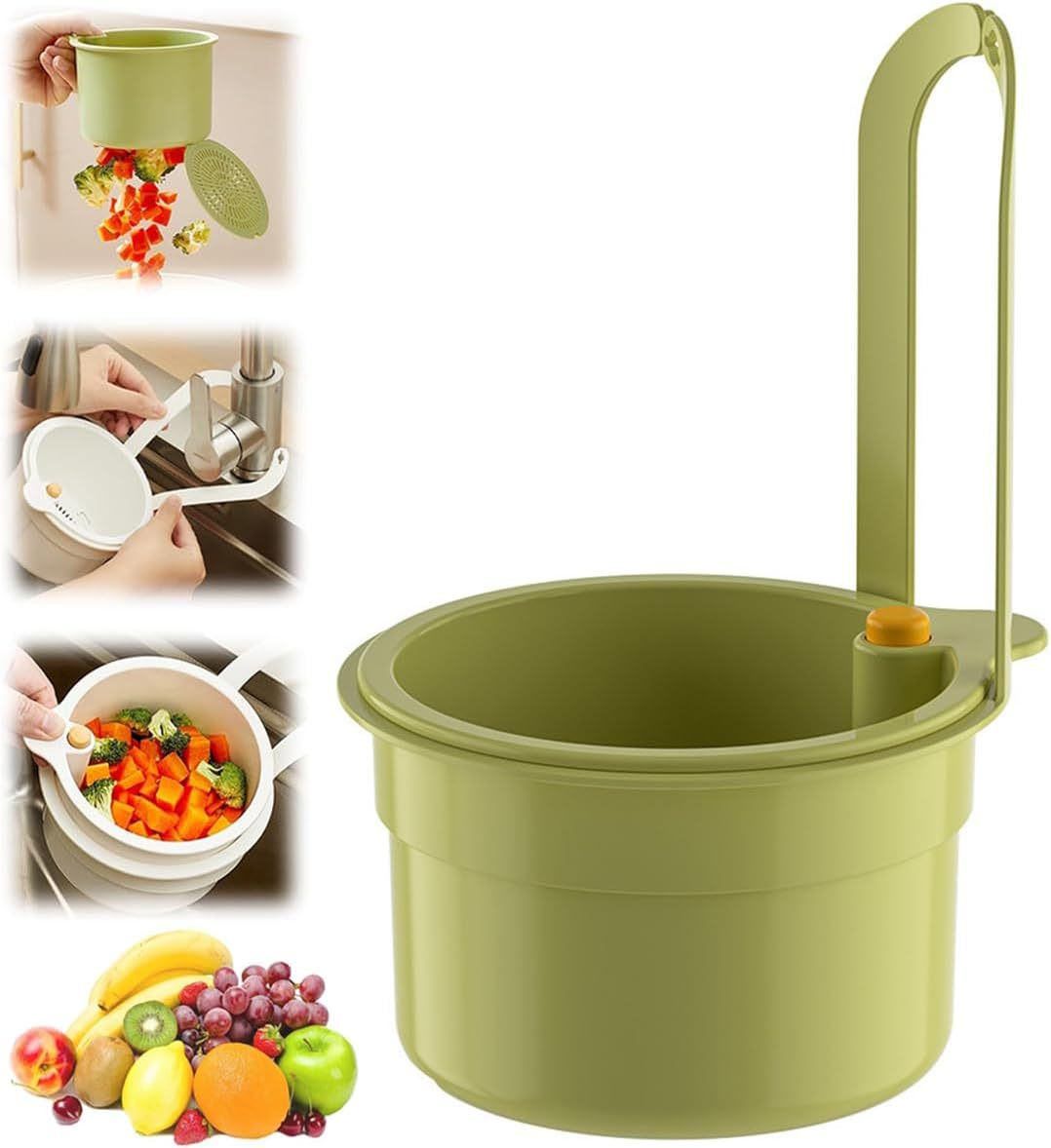 Faucet Hanging Strainer, Plastic Kitchen Drain Storage Basket