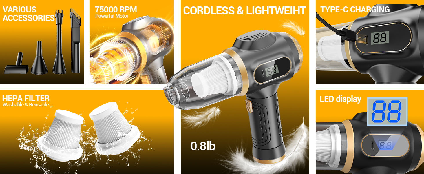 Car Vacuum Cordless