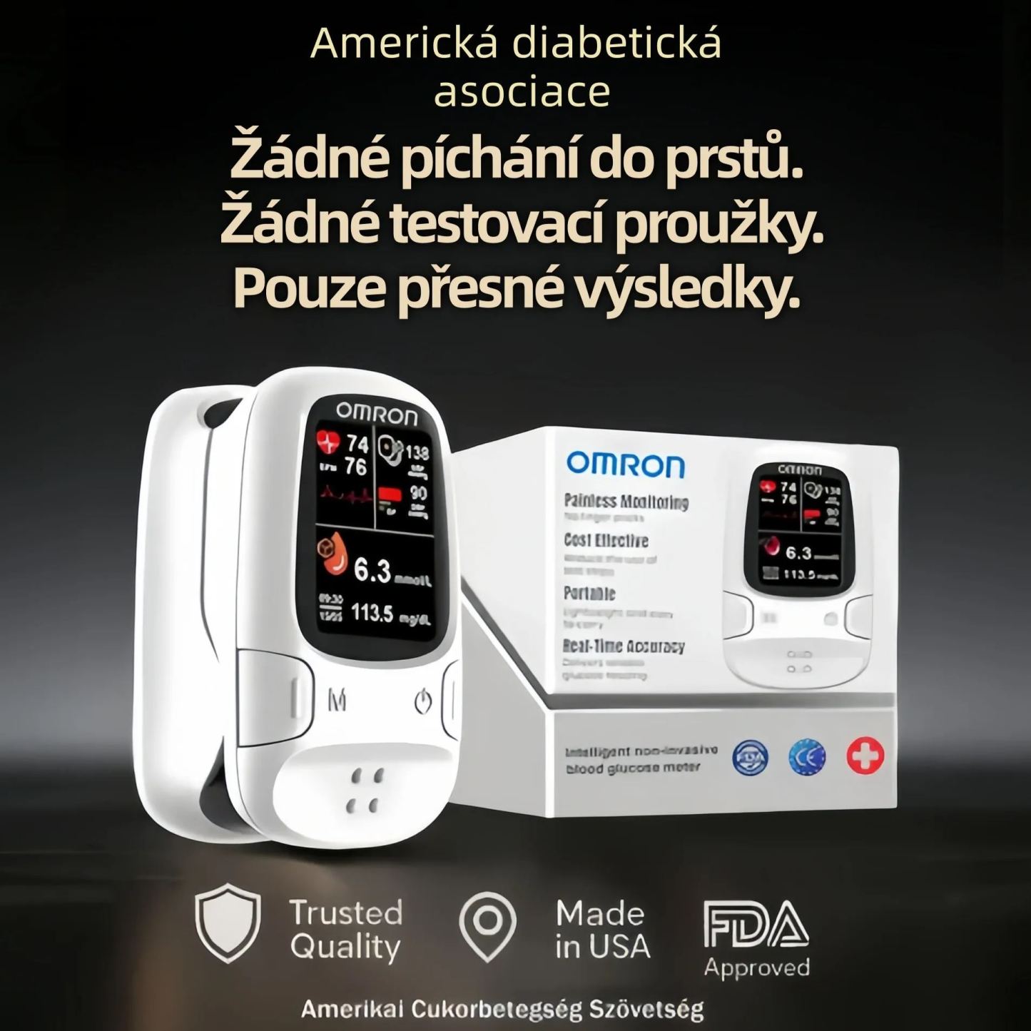 🔥Omron™ představuje nově uvedený neinvazivní chytrý glukometr pro měření hladiny glukózy v krvi 🔥