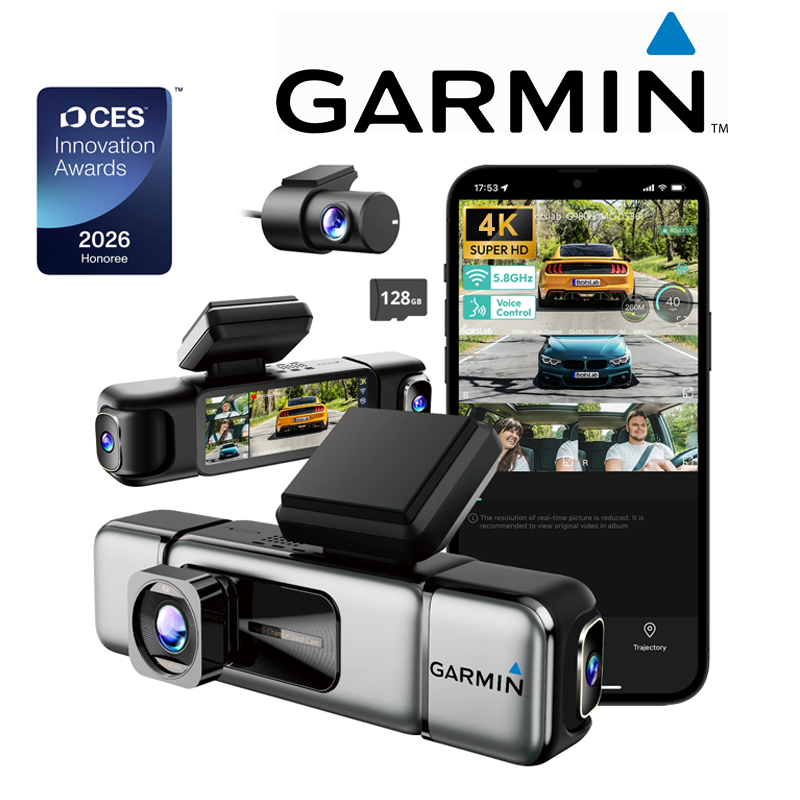 🚗Garmin G980 kamera za automobil s umjetnom inteligencijom i glasovnim upravljanjem, četiri kamere, panoramskim pogledom od 360°, 4K Ultra HD noćnim vidom i GPS praćenjem