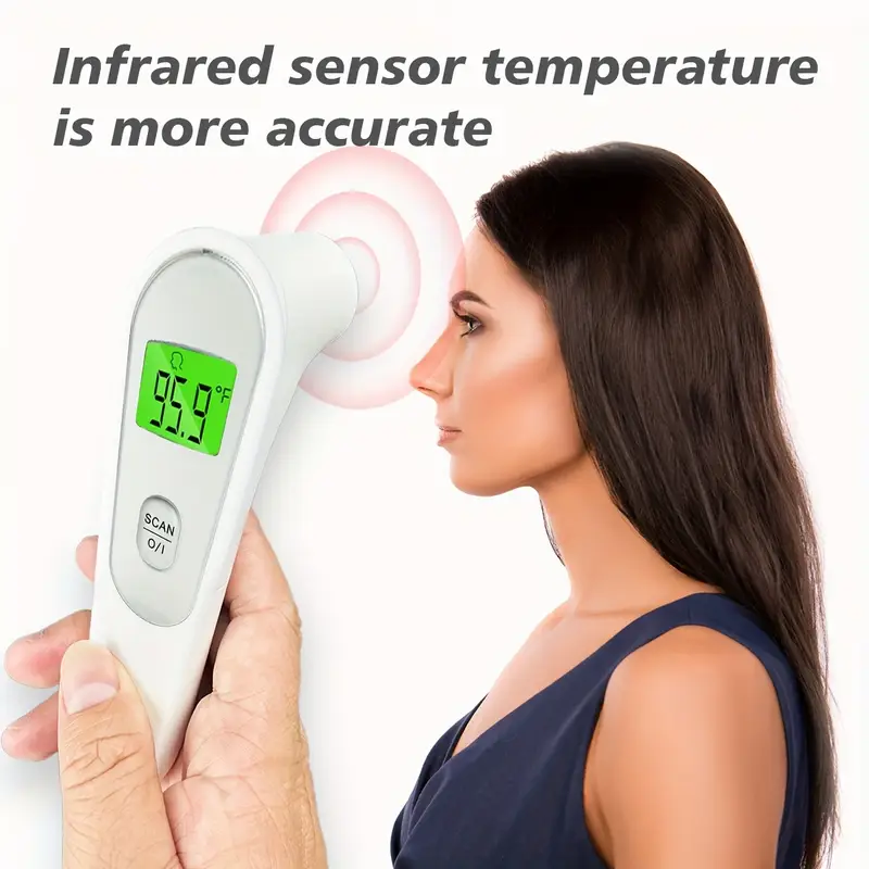 3 in 1 digital touchless forehead thermometer three color backlight   large screen display automatic shutdowm temperatuer   infrared digital thermometer for healthmonitoring non contact Product details 4