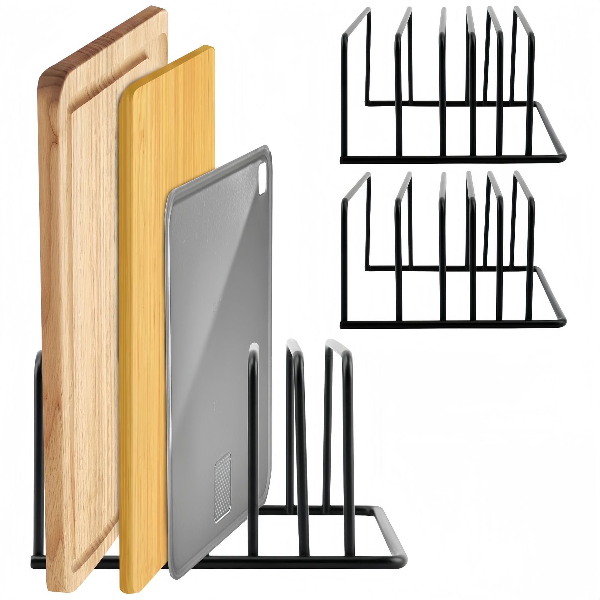Space-saving chopping board placement rack