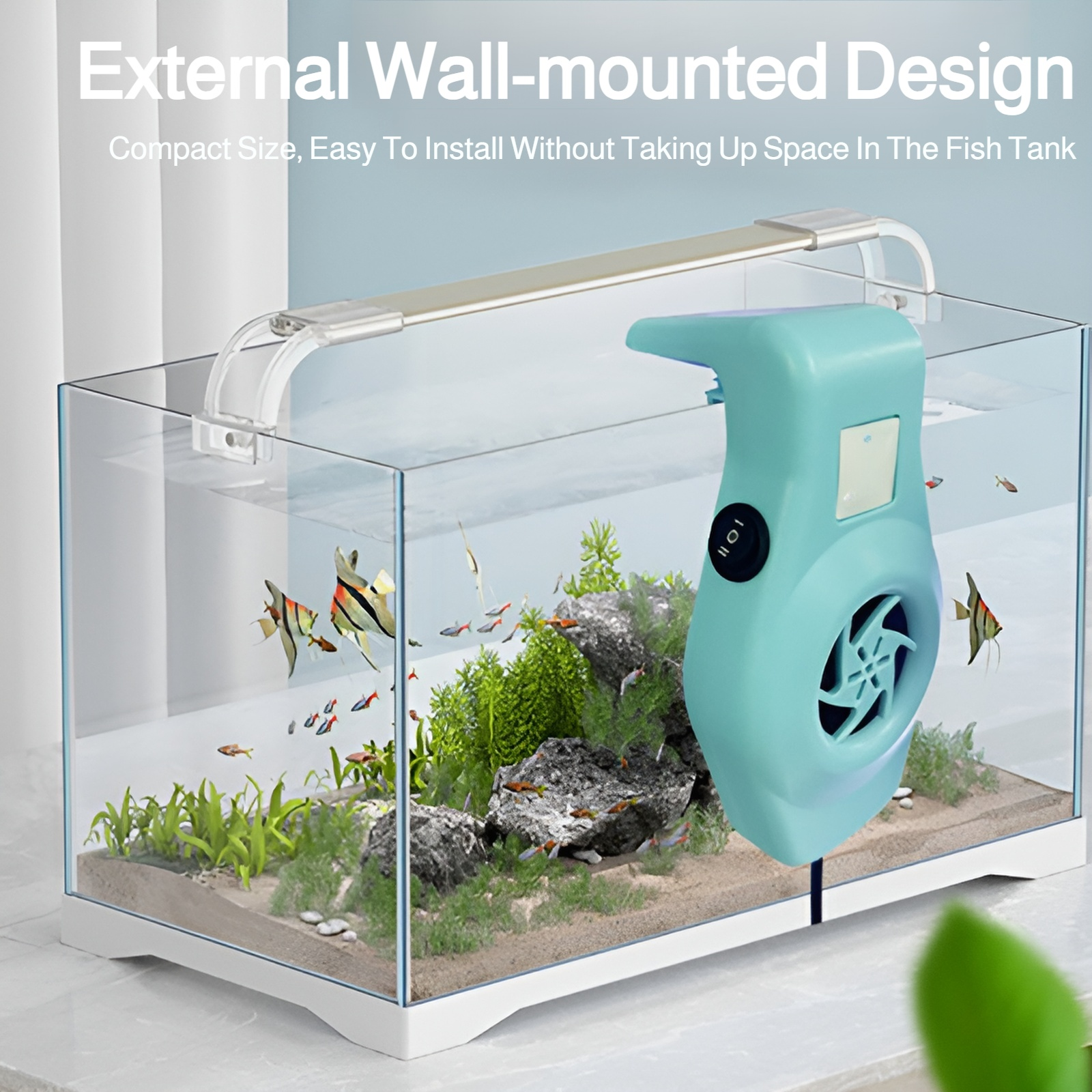 Easy to install aquarium cooling fan