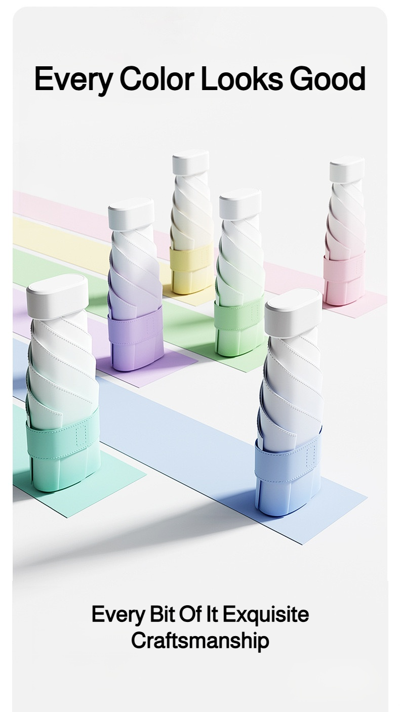 Foldable vinyl umbrella with ergonomic handle