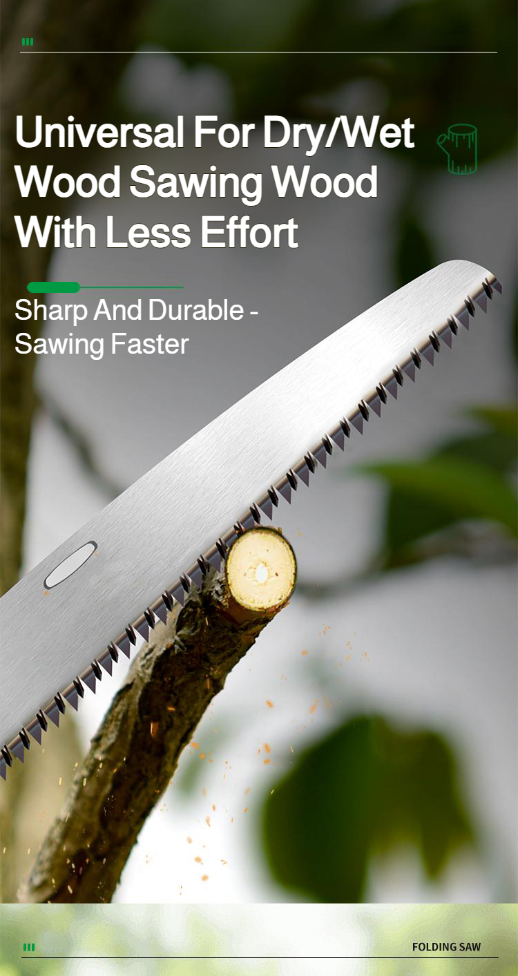 Ergonomic handle of noncracking hand saw