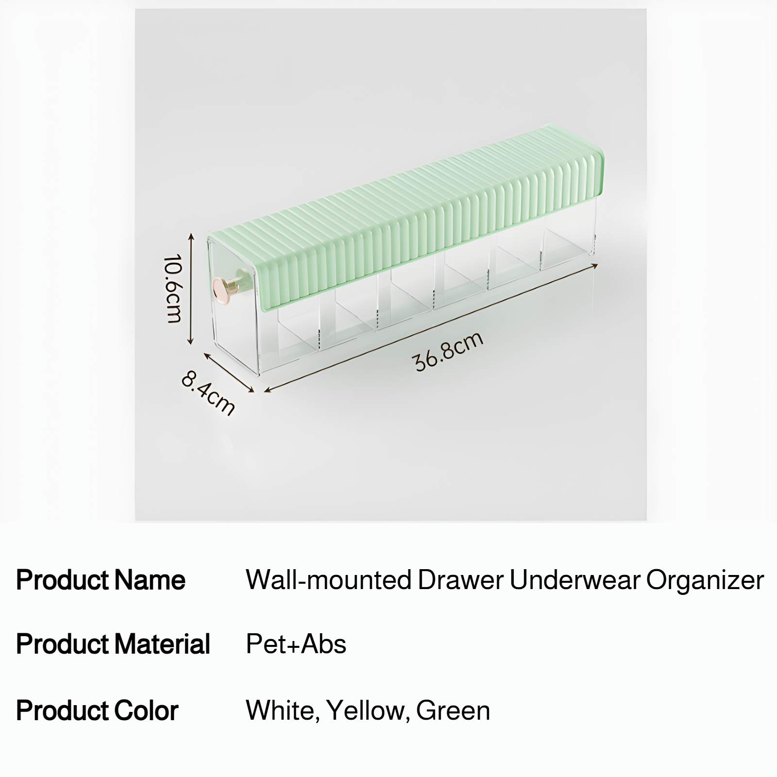 Underwear and socks neatly separated in storage container