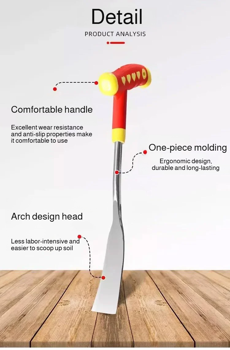 Portable gardening shovel for outdoor plant digging