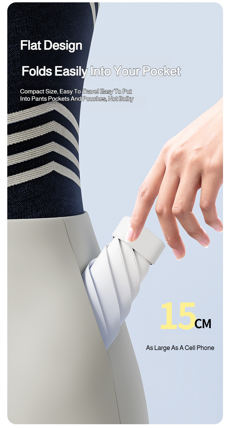 Small portable umbrella for daily commuting