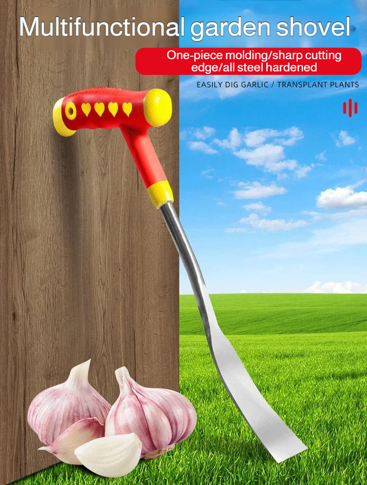 Multifunctional gardening shovel cutting wild vegetables